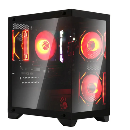Корпус Bloody Mini-Tower BD-CC103 (без БП, Аквариум, ГхВхШ: 350x380x210, ) BD-CC103-BK