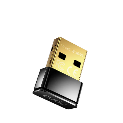 Адаптер Wi-Fi: Cudy WU650 (USB 2.0, 2,4 ГГц+5 ГГц до 574 Мбит/ с) 1х USB 2.0