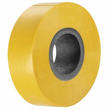 Изолента ПВХ 0,13х15мм, 10м, желтая Kranz (KR-09-2002) кратность заказа 10 рулонов