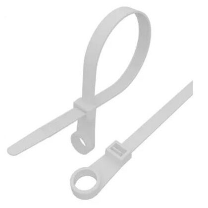 Стяжка нейлоновая под винт 150x3,6мм, белая (100 шт/ уп) Rexant (07-0154) кратность заказа 10 уп.