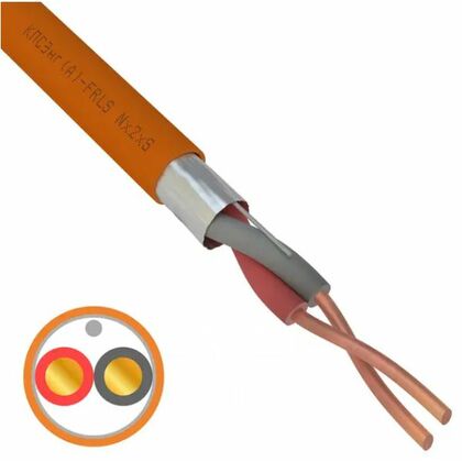 Кабель огнестойкий КПСЭнг(А)-FRLS 1x2x1,50мм², Rexant (01-4905-1) кратность заказа 200 м