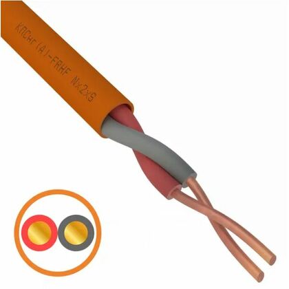 Кабель огнестойкий КПСнг(А)-FRHF 1x2x0,75мм², Rexant (01-4917) кратность заказа 200 м