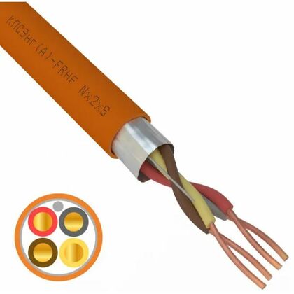 Кабель огнестойкий КПСЭнг(А)-FRHF 2x2x0,50мм², Rexant (01-4923-1) кратность заказа 200 м