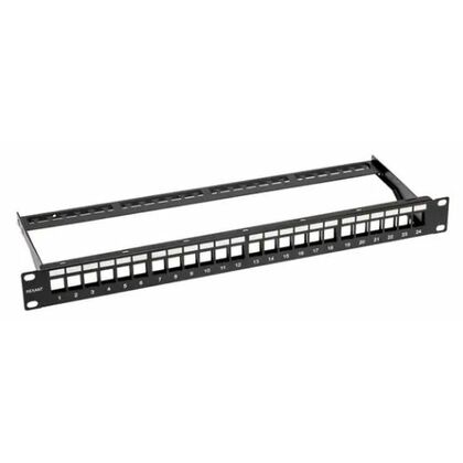 Панель коммутационная наборная 19", 1U, 24 порта, UTP Rexant (02-0053)