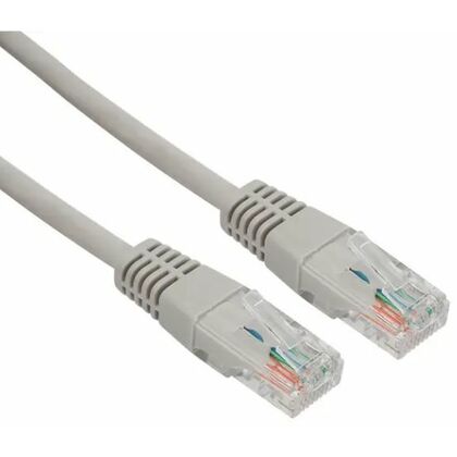 Патч-корд, UTP-RJ-45, биметалл, Cat5E, серый, LSZH, 3м Rexant (18-8006)