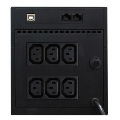 Купить ИБП PowerCom RPT-1025AP 1025 ВА/ 615 Вт, 6*IEC 320 C13 (компьютерный), AVR, USB, RJ45 ( Аккумулятор 12 V/ 7,0 Ah*2) в Симферополе, Севастополе, Крыму