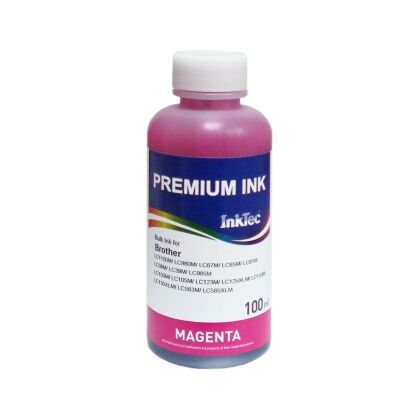Купить Чернила Brother (B1100-100MM) LC1100M/ LC980M Magenta, Dye, 100мл, InkTec в Симферополе, Севастополе, Крыму