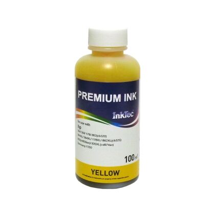 Купить Чернила HP CB320(364/  564/  178/  862), CB325(364XL/  564XL/  178XL/  862XL) Yellow, Dye, 100 Мл, InkTec в Симферополе, Севастополе, Крыму