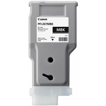 Картридж: Canon PFI-207 MBK (matte black), 300 мл [для imagePROGRAPH iPF680, 685, 780, 785] (8788B001)