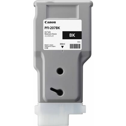 Картридж: Canon PFI-207 BK (black), 300 мл [для imagePROGRAPH iPF680, 685, 780, 785] (8789B001)