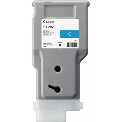 Картридж: Canon PFI-207 C (cyan), 300 мл [для imagePROGRAPH iPF680, 685, 780, 785] (8790B001)