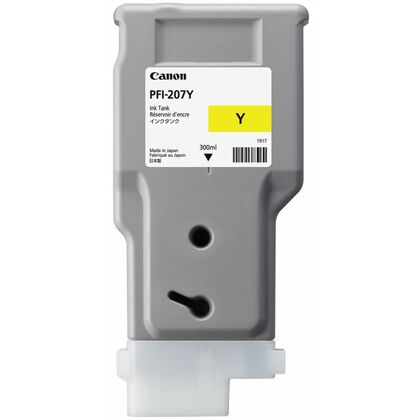 Картридж: Canon PFI-207 Y (yellow), 300 мл [для imagePROGRAPH iPF680, 685, 780, 785] (8792B001)
