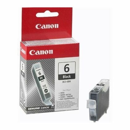 Картридж: Canon BCI-6 BK (black) [для Canon Pixma iP4000R, Canon Pixma iP5000, Canon Pixma iP6000D, Canon Pixma iP8500] (4705A002)