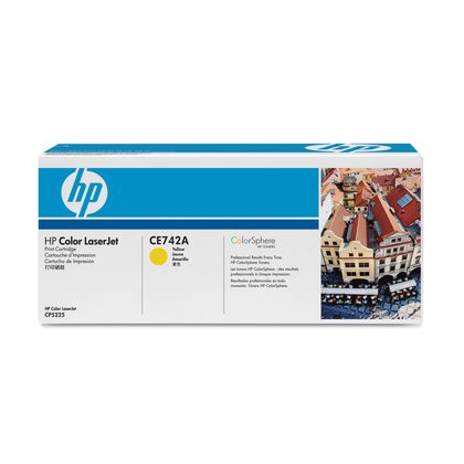 Картридж HP CLJ CE742A Yellow