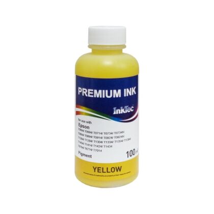 Чернила Epson T0684/ T0694/ T0714/ T0734/ T0884/ T0894/ T0914/ T0924/ T1004/ T1034 Yellow, Pigment, 100 мл, InkTec