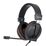 Наушники Gembird MHS-G100 с микрофоном, 2 x mini jack 3.5 mm, черный/ оранжевый (MHS-G100)