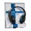 Наушники Sven AP-680MV с микрофоном, 3,5mm, черный/ синий (SV-0410680MV)