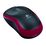 Мышь Logitech M185 оптическая, беспроводная, Радио USB, черный/ красный (910-002240)