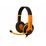 Наушники накладные Defender Warhead G-120 с микрофоном, 2 x mini jack 3.5 mm, черный/ оранжевый (64099)