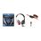 Наушники накладные Defender Warhead G-120 с микрофоном, 2 x mini jack 3.5 mm, белый/ красный (64098)