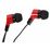 Наушники-вкладыши Defender Basic-619 mini jack 3.5 mm, черный/ красный (63619)