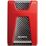 Внешний жесткий диск 2.5" 2Tb AData HD650 USB 3.0 Красный (AHD650-2TU31-CRD)