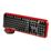 Комплект (клавиатура + мышь) Smartbuy SBC-620382AG-RK, беспроводной, мультимедийный, Радио(USB), черный/ красный (SBC-620382AG-RK)