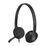 Наушники накладные Logitech H340 с микрофоном, для офиса, USB,  черный (981-000475)