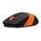 Мышь A4Tech Fstyler FM10 оптическая, проводная, USB, офисная, черный/ оранжевый (FM10 ORANGE)