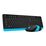 Комплект (клавиатура +мышь) A4Tech Fstyler FG1010 беспроводной, мультимедийный, USB, черный/ синий (FG1010 BLUE)