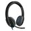 Наушники полноразмерные Logitech H540 с микрофоном, mini jack 3.5 mm+USB, черный (981-000480)