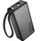 Внешний аккумулятор 10000mAh HOCO Q27A Jewel, с кабелем, индикатор заряда, черный