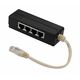 Y-адаптер, 4 параллельных порта RJ-45, горизонтальный, Lanmaster (TWT-Y-1P4H)