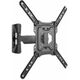 Крепление для ТВ наклонно-поворотное 23"-55" Ultramounts UM 869 нагрузка max 35 кг, наклон +5°/ -15°, поворот ±90°, от стены 49-305 мм, чёрный